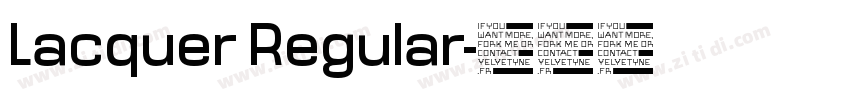 Lacquer Regular字体转换